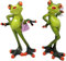 Formano 2er Set Dekofigur 717917 Frosch Lady mit Handtasche und Cocktail