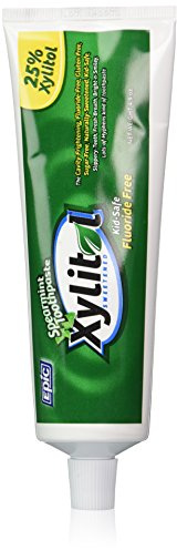 Epic Dental Kid Safe Xylitol Sweetened Spearmint Toothpaste Fluoride-Free 4.9 oz