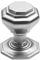 House of Brass Solid Heavy Cast Satin Chrome Octagonal Centre Door Knob Large (Fixed Knob)