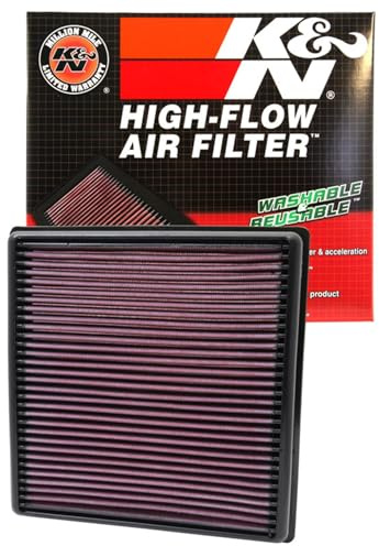 K&N High-Flow Original Lifetime Engine Air Filter: Increase Power: Premium, Washable: Compatible with 2011-2015 Chrysler/Dodge/Fiat: 200, Avenger, JCUV, Journey, Freemont, 33-2470