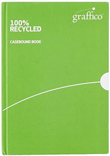 Graffico A5 Recycled Case Bound Feint Ruled 160 Pages Notebook