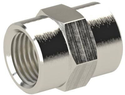 Riegler 115663 Hülse value line, G 1/4, AF 17, Messing vernickelt