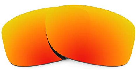 Revant Verres de Rechange Compatibles avec Oakley Jupiter Squared, Polarisés, Rouge Feu MirrorShield,