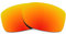 Revant Verres de Rechange Compatibles avec Oakley Jupiter Squared, Polarisés, Rouge Feu MirrorShield,