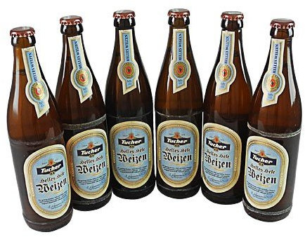 Tucher Helles Hefeweizen (6 Flaschen à 0,5 l / 5,2% vol.)