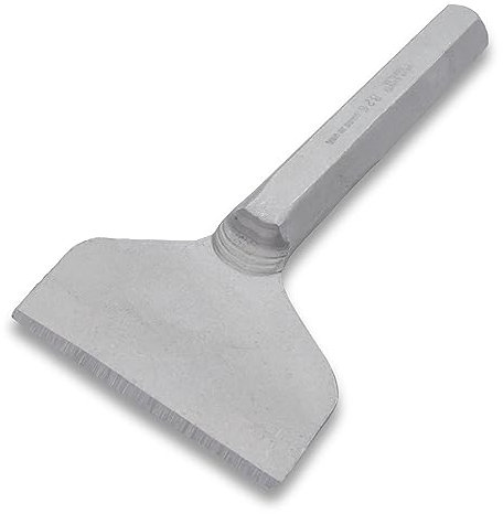 Marshalltown 604B26 7 x 4 Inch Brick Chisel with 7/8 Inch Stick No Protection Silver