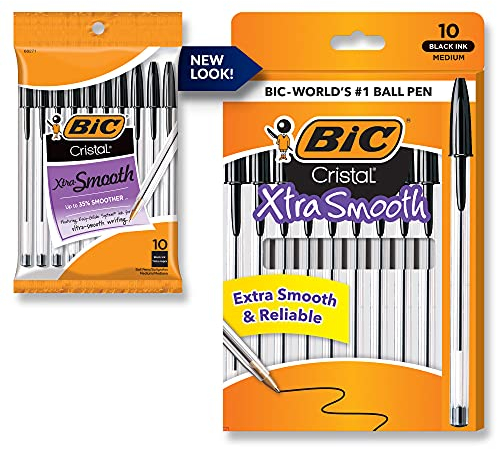 Bic msp101-bla Cristal Extra Suave bolígrafos, Multicolor