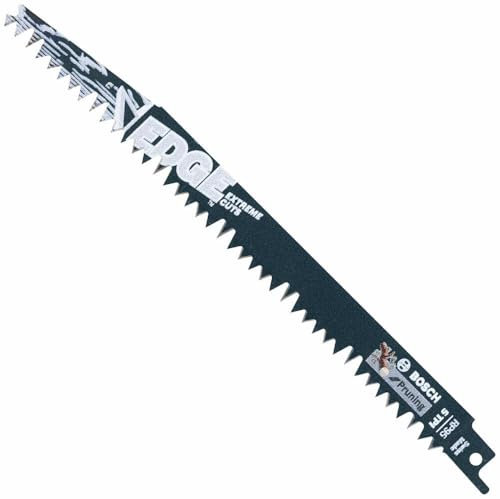 BOSCH RP95 5 pc. 9 In. 5 TPI Edge Reciprocating Saw Blades for Pruning, Grey