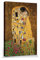 1art1 Kunstdruck auf Leinwand Der Kuss Gustav Klimt 1 teiliges mehrfarbiges Canvasbild mit Keilrahmen als Wohnung Dekoration für Ihr Zuhause in Größe 30 x 20 cm