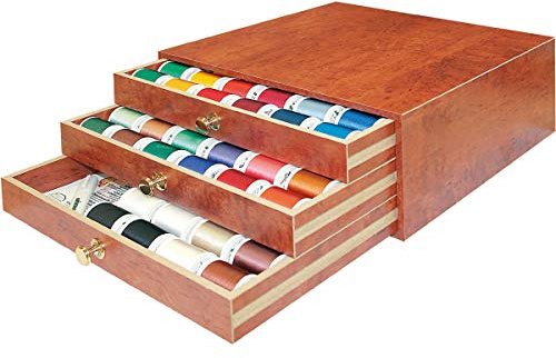 Madeira Stickgarnschatulle aus Holz Rayon 120x 1000mtr.