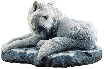 USVD Arctic Wolf Guardian of The North Lisa Parker Figurine 7.75 H