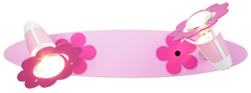 Elobra Kinderzimmerlampe Blume Blüte, Holz, rosa, 123713