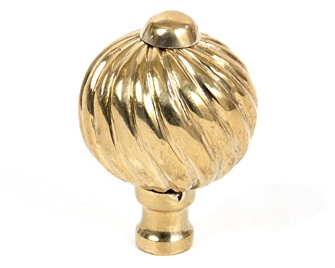 From the Anvil Polished Brass Spiral Cabinet Knob - Small