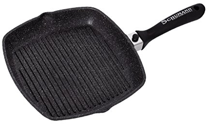 Schumann Professionnel SGR2302800 Moove Poêle Grill Aluminium/Revêtement Noir 28 x 28 x 4 cm