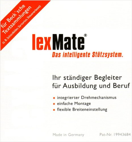 lexMate. Buchstütze (breite Variante): Buchstütze für die Loseblattsammlungen des Beck-Verlags