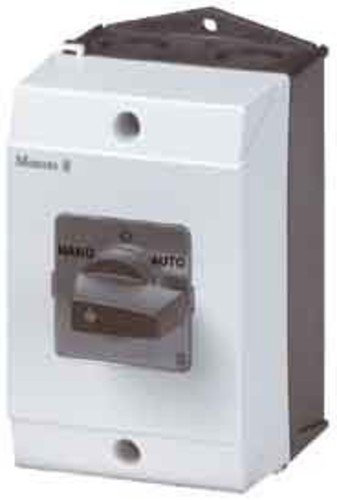 Eaton 207125 Wendeschalter, Kontakte: 5, 20 A, Frontschild: 1>0<2, 45 Grad, tastend, Aufbau