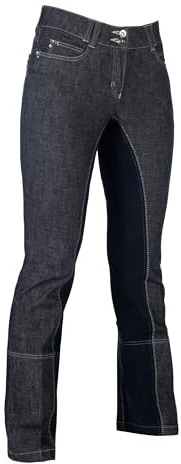 HKM Pantalon de Jodhpur Miss Blink 1/1 alos Diamant Taille Unique Bleu Jeans/Bleu foncé