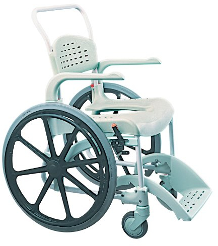 Etac Clean Self Propelled Shower Commode Chair, Ergonomic and Durable Design for Enhanced Comfort, Hygiene, and Mobility in Personal Care Situations