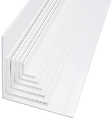 BawiTec Kunststoff Winkelprofil,Schenkel 30x30 mm,Länge 200cm,Farbe weiß,Kunststoffwinkel,Fensterleiste,Profil Winkel,Bauprofil,Fensterwinkel,Eckprofil,Breite 30mm