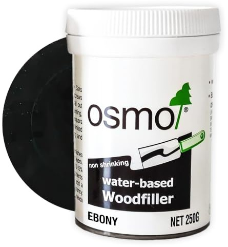 Osmo Water Based Wood Filler - 250g tub Ebony