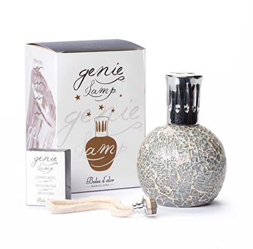 Genie Lampe Elipse Mosaik weiß