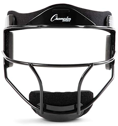 Champion Sports Unisex – Erwachsene Fielders Face Mask Softball-Gesichtsmaske aus Stahl, Schwarz, Jugend