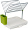 Joseph Joseph 85083 y de rack – Escurreplatos con 2 niveles, plástico, 36,5 x 30,4 x 28,2 cm, color blanco/verde