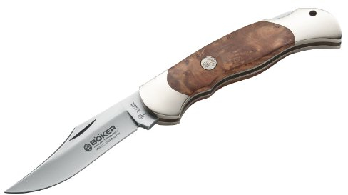 Büker 0 Optima Thuja 9 Cm Messer, silver, S EU