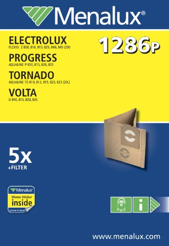 Menalux 1286P 5 Sacs Aspirateur Compatible pour Tornado / Aqualine