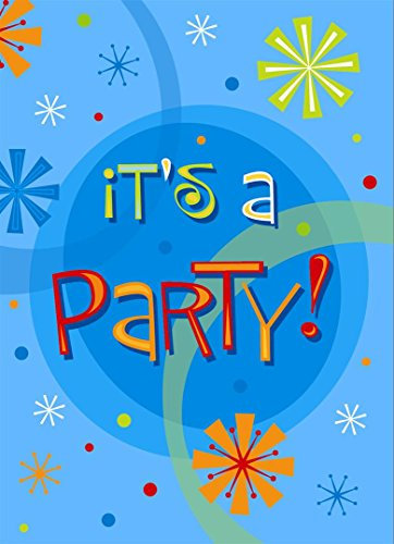 Unique Party 26094 – Stellar Geburtstagsparty-Einladungen, 8 Stück