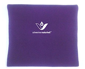 Moor Wärmekissen 22x19 cm mit Fleecebezug in Heidelbeere, Wärmflasche, Heizkissen, Wärmekompresse