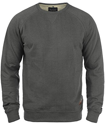 BLEND Alex - Felpa da Uomo, Taglia:L, Colore:Pewter Mix (70817)