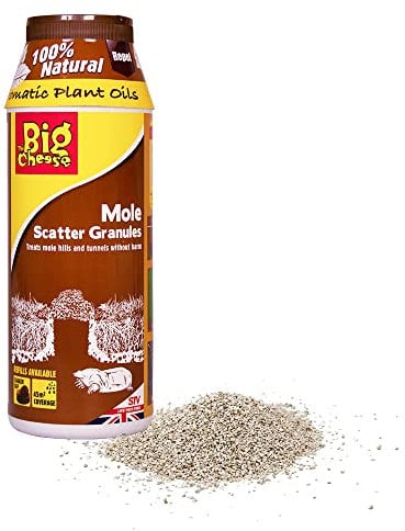 The Big Cheese Mole Scatter Granules - 450g, Natural/ Biodegradable Effective Mole Deterrent Harmless to Animals and the eEnvironment Treat Gardens up to 45 sq m. Ready-To-Use