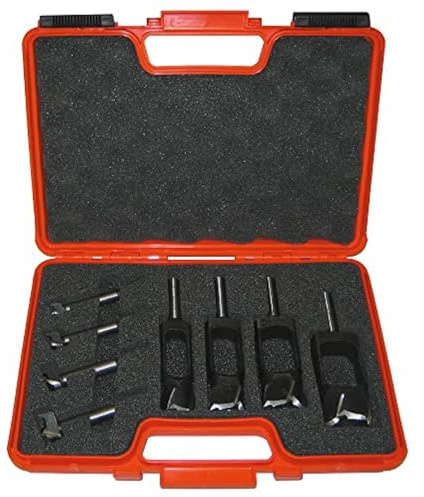 CMT ORANGE TOOLS 500.001.08 - SP 8-TEILIGES BOHRERSET FÜR BESCHLÄGE UND ZAPFEN D=8-10-12-15 RE
