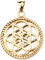 Traumfänger TF02MGO Damen Anhänger Blume Mittel Edelstahl gold
