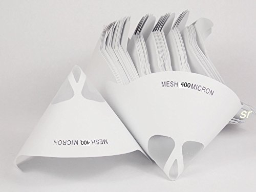 100 x TOP QUALITY NYLON MESH PAINT STRAINERS 400 MICRONS