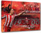 Ultras München Sport Collage Format: 80x60, Bild auf Leinwand XL, fertig gerahmt