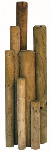Gartenpirat Palisade Ø 10 cm Länge 120 cm Holz imprägniert zur Beetumrandung