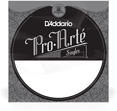 D'Addario J4306 Pro-Arte, cuerda individual de nailon para guitarra clásica, tensión blanda, sexta cuerda