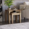 Vida Designs Panama Nest of 2 Tables Unit Solid Pine Modern Side Lamp Living Room Furniture