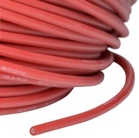 partCore Silicone Cable Awg 18 0.75 Highly Flexible Super Red