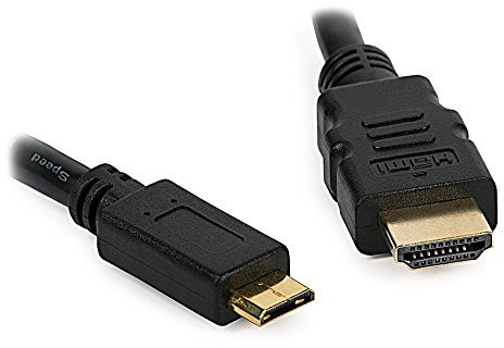 DragonTrading - Cavo da mini HDMI a HDMI, 1,8 m, per collegare fotocamera Canon EOS 6D a TV, HDTV, LCD, Plasma, monitor con porta HDMI