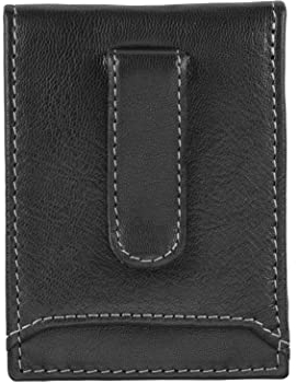 Timberland Herren Schlankes Leder-Fronttasche für Kreditkarten Reisezubehör: Faltbare Brieftasche, Black II (Geldklammer), Einheitsgröße