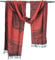 GURU SHOP Pashmina-Viskose Schal, Indische Boho Stola mit Paisley Muster - Rost, Herren/Damen, Synthetisch