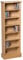 Hallowood Furniture Waverly Oak CD Shelf Unit, 7-Tier Solid Wooden Narrow CD Storage Tower, Media Storage Display Cabinet for CDs, DVDs, Books, Light Oak Furniture or Living Room, Bedroom & Office