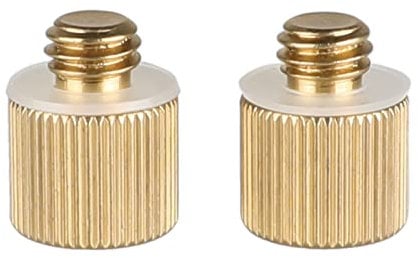 CAMVATE 2 Pack 1/4-20 Female Threaded Adapter to 3/8-16 Male Threaded Post