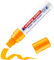 edding 4090 Kreidemarker - neon-orange - 1 Kreidestift - Keilspitze 4-15 mm - breiter Kreidestift für Tafel abwischbar - zum Beschriften von Fenster, Glas, Spiegel - Tafelstift mit deckenden Farben