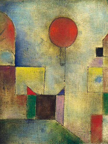 1art1 Paul Klee Poster Roter Ballon, 1922 Kunstdruck Bild 80x60 cm