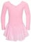 tanzmuster ® Ballettkleid Mädchen Langarm - Anna - aus weichem Baumwollstoff mit Glitzersteinen und Chiffon Röckchen fürs Kinder Ballett Ballettbodyin rosa, Größe:92/98