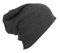 Herren Beanie, Oversized, Stretch, 4-farbig - Grau - Dunkelgrau - Taille unique